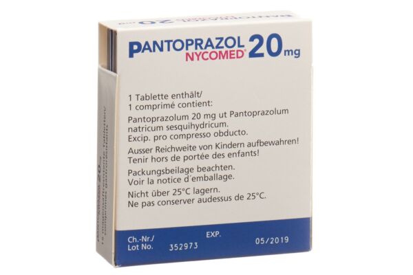 Pantoprazol Nycomed Filmtabl 20 mg 15 Stk