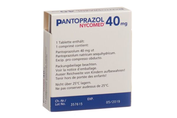 Pantoprazol Nycomed Filmtabl 40 mg 15 Stk