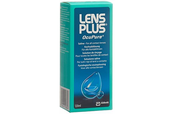 Lens Plus OcuPure solution saline fl 120 ml