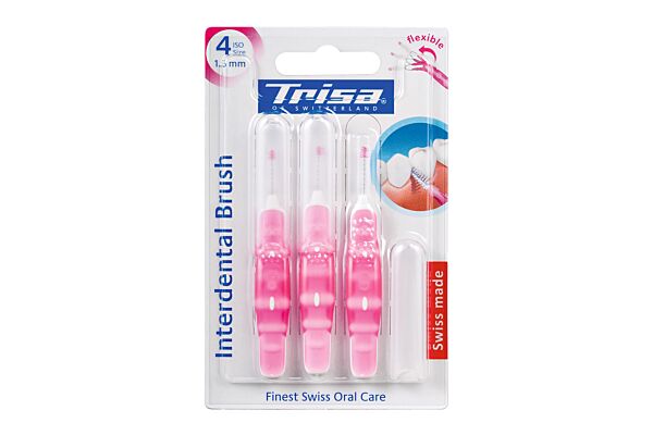 Trisa Interdental Brush ISO 4 1.3mm 3 Stk