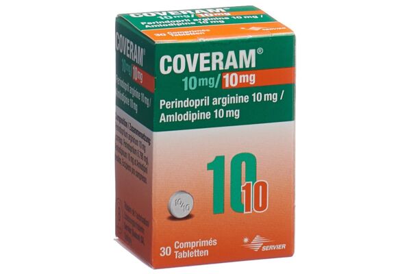 Coveram cpr 10/10 mg bte 30 pce
