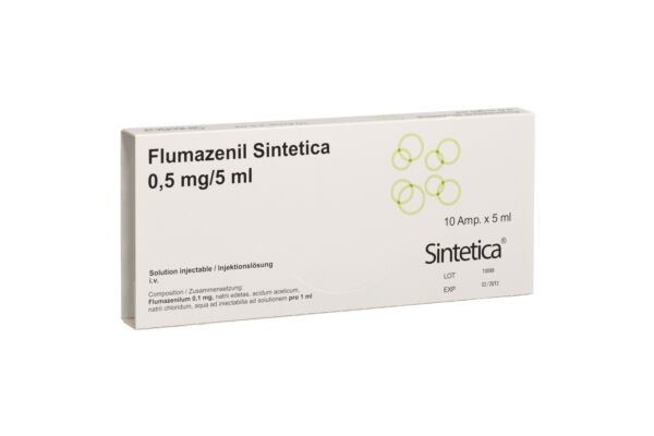 Flumazenil Sintetica Inj Lös 0.5 mg/5ml 10 Amp 5 ml