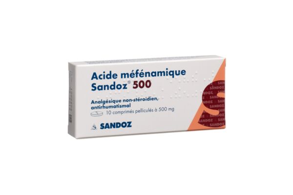 Mefenaminsäure Sandoz 500 mg 10 Stk