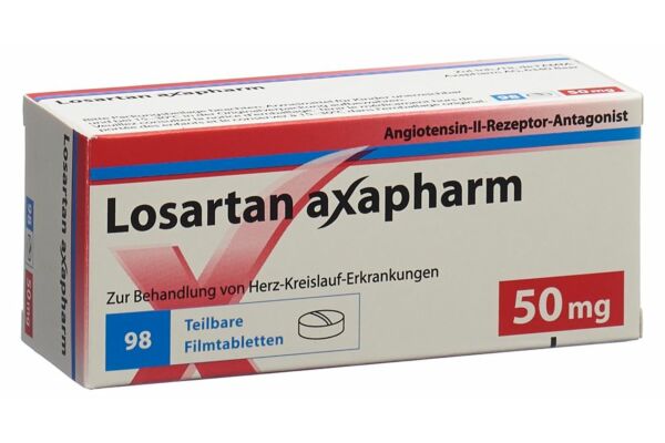 Losartan Axapharm Filmtabl 50 mg 98 Stk