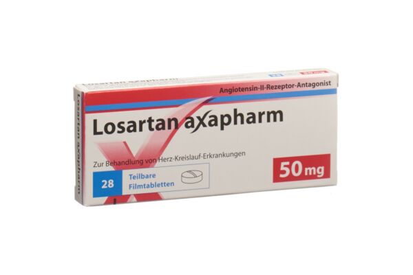 Losartan Axapharm Filmtabl 50 mg 28 Stk