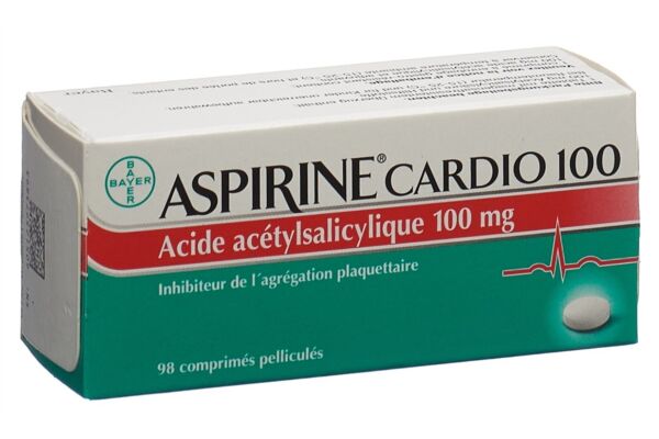 Aspirin Cardio Filmtabl 100 mg 98 Stk