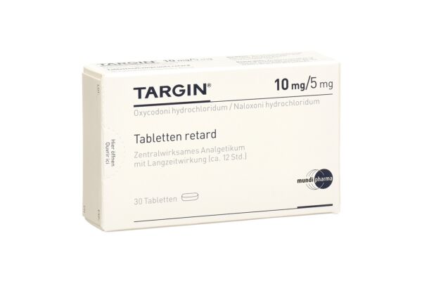 Targin cpr ret 10 mg/5 mg 30 pce