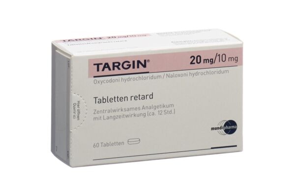 Targin cpr ret 20 mg/10 mg 60 pce