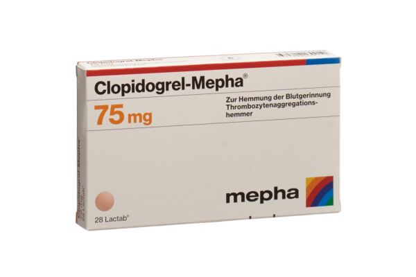 Clopidogrel-Mepha Lactab 75 mg 28 pce