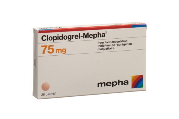 Clopidogrel-Mepha Lactab 75 mg 28 pce
