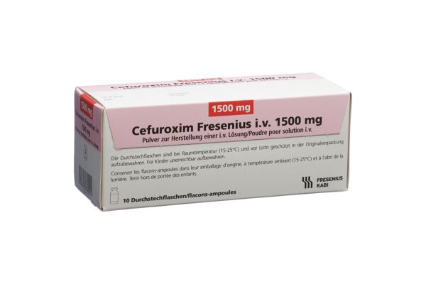 Cefuroxim Fresenius i.v. Trockensub 1500 mg Durchstf 10 Stk