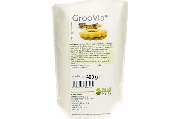 GrooVia Stevia Btl 400 g