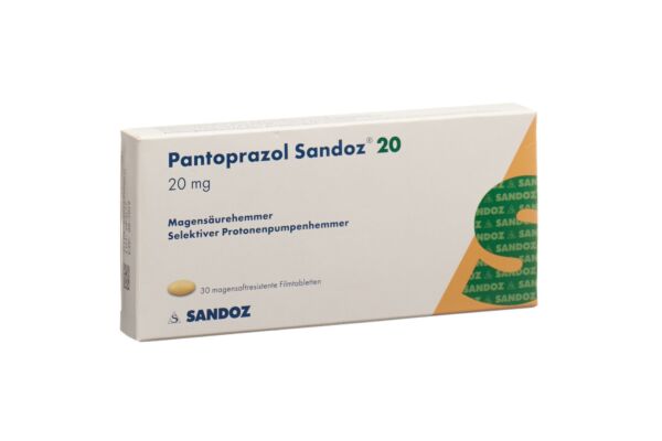 Pantoprazole Sandoz cpr pell 20 mg 30 pce
