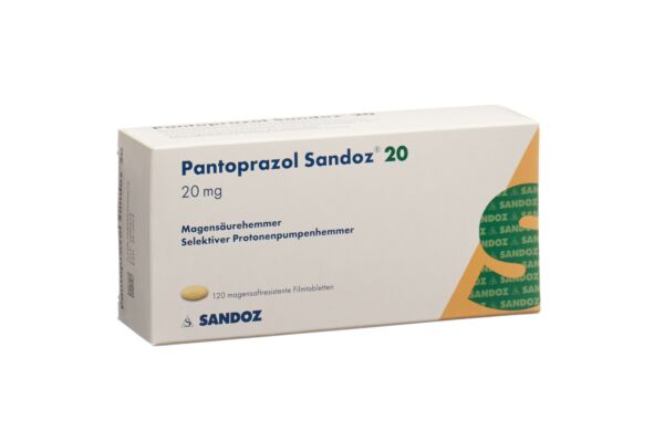 Pantoprazole Sandoz cpr pell 20 mg 120 pce