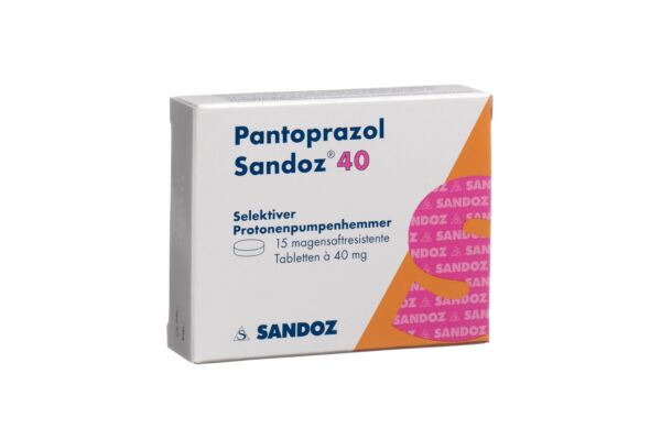 Pantoprazole Sandoz cpr pell 40 mg 15 pce