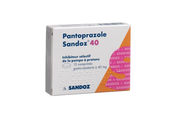 Pantoprazole Sandoz cpr pell 40 mg 15 pce