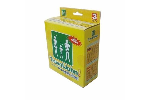TravelJohn poche urinaire unisexe 3 pce