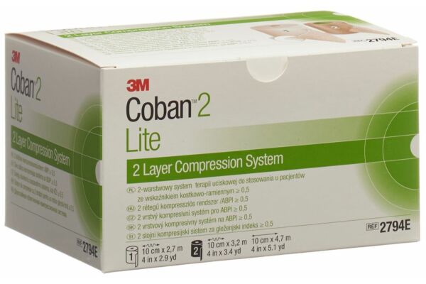 3M Coban 2 Lite système compression 2 couches set