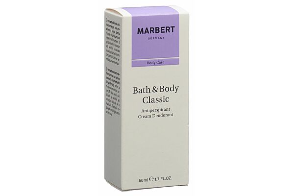 Marbert Bath & Body Classic Anti Perspirant Cream Deodorant 50 ml