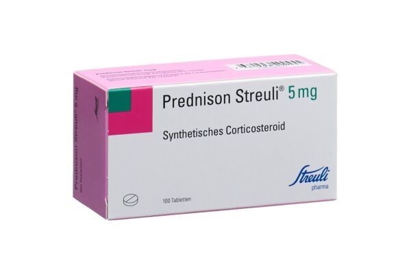 Prednison Streuli Tabl 5 mg 100 Stk