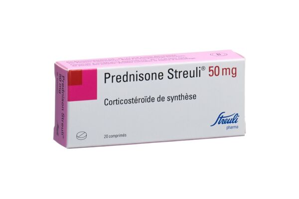 Prednison Streuli Tabl 50 mg 20 Stk