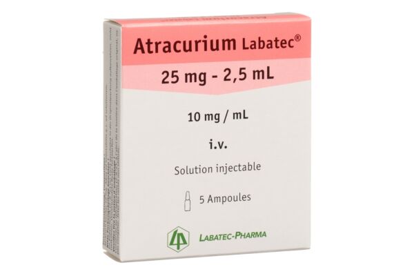 Atracurium Labatec Inj Lös 25 mg/2.5ml 5 Amp 2.5 ml