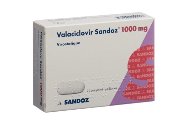 Valaciclovir Sandoz cpr pell 1000 mg 21 pce