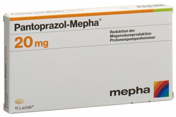 Pantoprazol-Mepha Lactab 20 mg 15 pce