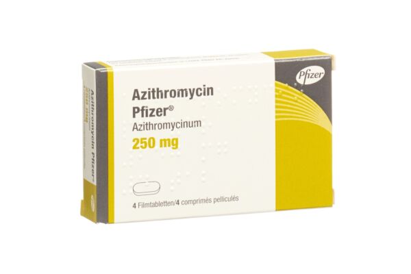 Azithromycin Pfizer cpr pell 250 mg 4 pce