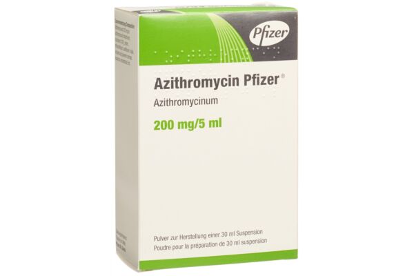 Azithromycin Pfizer Plv 200 mg/5ml zur Herstellung einer Suspension zum Einnehmen Fl 30 ml