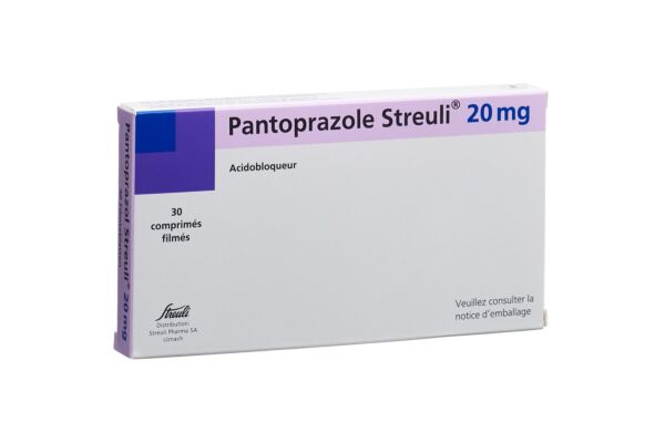 Pantoprazole Streuli cpr pell 20 mg 30 pce