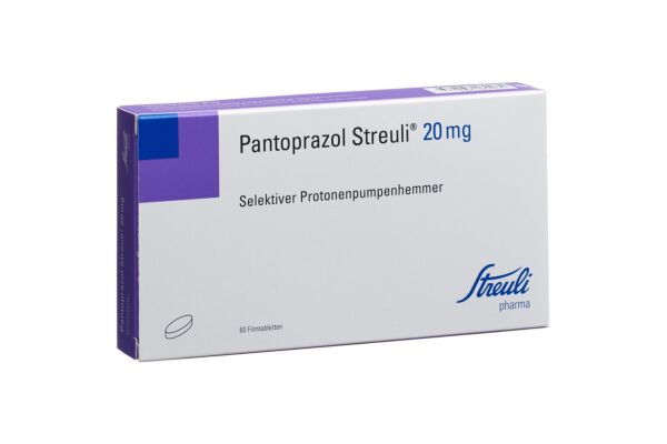 Pantoprazole Streuli cpr pell 20 mg 60 pce