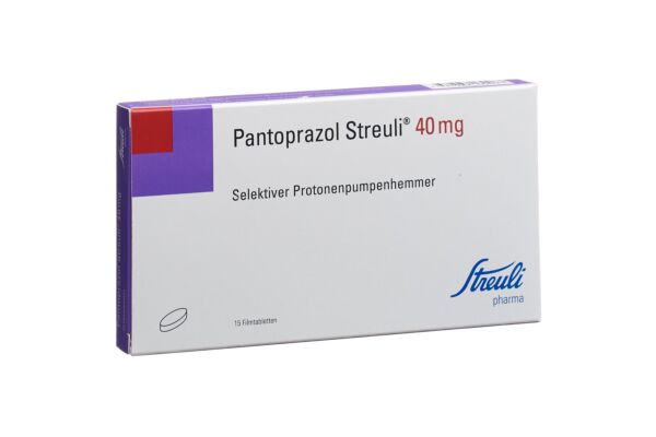Pantoprazole Streuli cpr pell 40 mg 15 pce