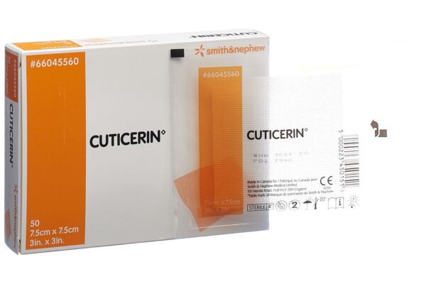 Cuticerin compresse onguent 7.5x7.5cm 50 pce