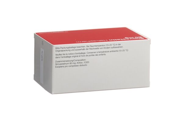 Simvastatin Helvepharm Filmtabl 80 mg 100 Stk