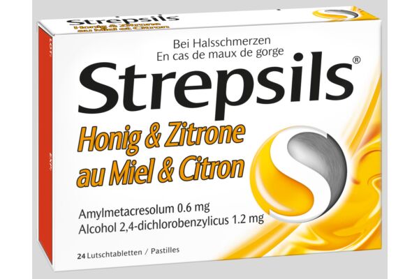 Strepsils Lutschtabl Honig & Zitrone 24 Stk