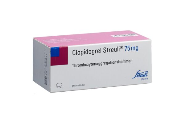 Clopidogrel Streuli cpr pell 75 mg 84 pce