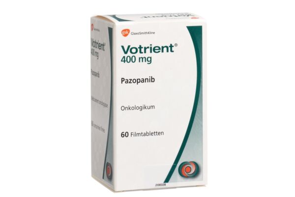 Votrient cpr pell 400 mg bte 60 pce
