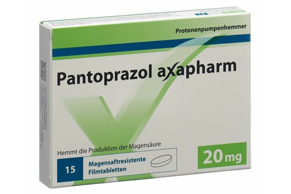 Pantoprazol axapharm Tabl 20 mg 15 Stk