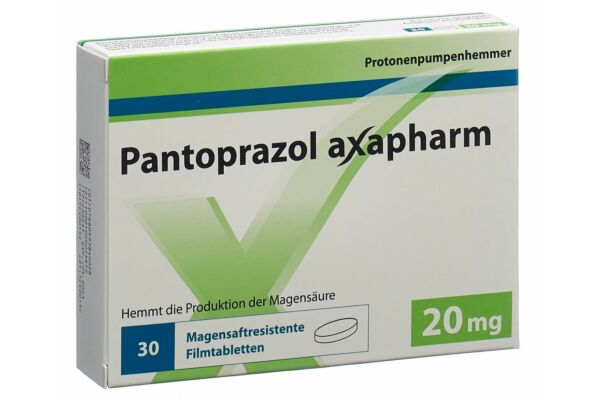 Pantoprazole axapharm cpr 20 mg 30 pce