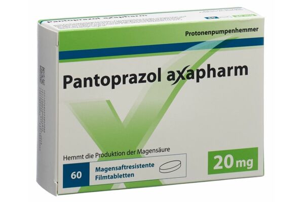 Pantoprazole axapharm cpr 20 mg 60 pce