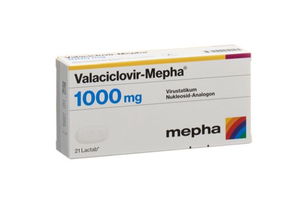 Valaciclovir-Mepha Lactab 1000 mg 21 Stk