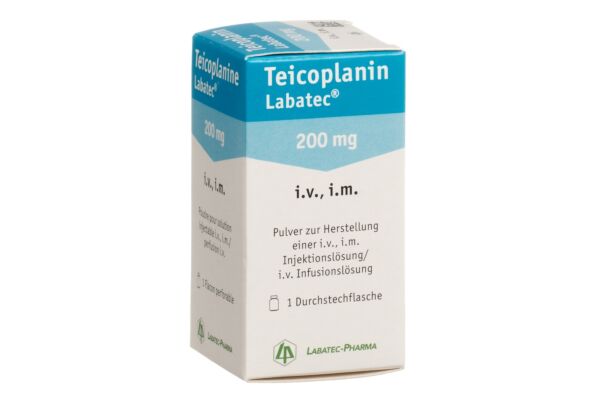 Teicoplanin Labatec subst sèche 200 mg flac