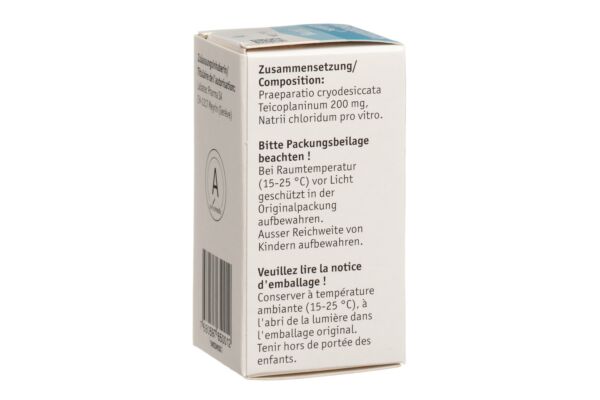 Teicoplanin Labatec Trockensub 200 mg Durchstf