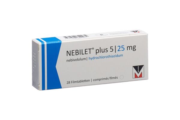 Nebilet plus Filmtabl 5/25 mg 28 Stk