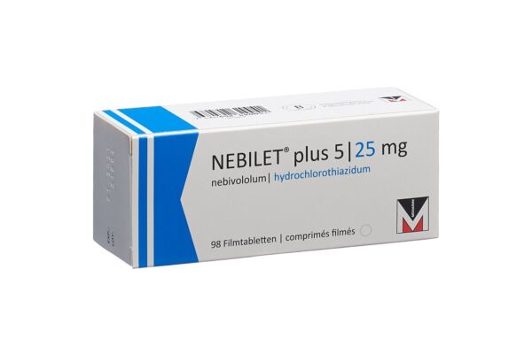 Nebilet plus Filmtabl 5/25 mg 98 Stk