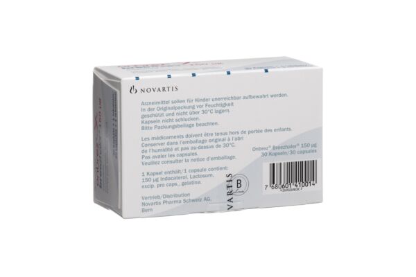 Onbrez Breezhaler Inh Kaps 0.15 mg 30 Stk