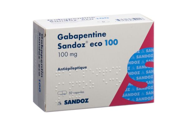 Gabapentine Sandoz eco caps 100 mg 50 pce