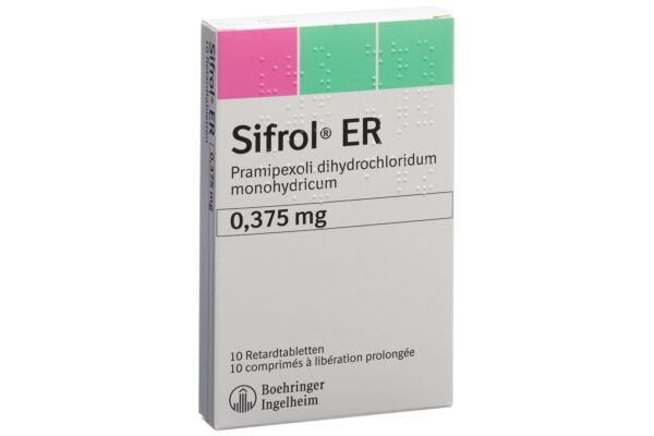 Sifrol ER Ret Tabl 0.375 mg 10 Stk