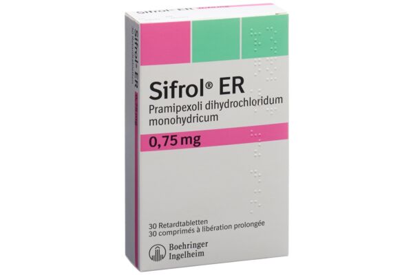 Sifrol ER cpr ret 0.75 mg 30 pce